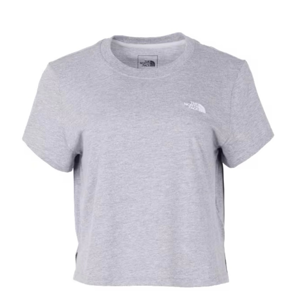THE NORTH FACE EVOLUTION Cropped Tee - Pale Gray